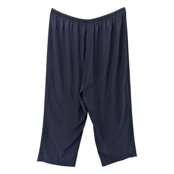 RTW Charleston Pull On Pants Womens Dark Navy Blue High Rise Made in USA Sz XL - Picture 2 of 8